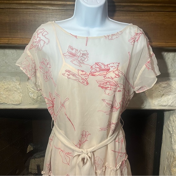 All Saints Sara Verity Sheer Asymmetrical Dress - Picture 9 of 15